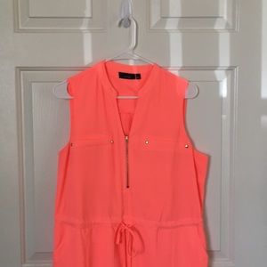Lines neon dress w/ pockets
